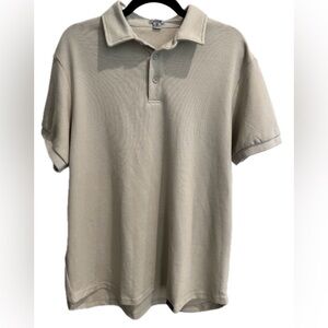 Professional Athletes ONE BONE Short Sleeve Polo Shirt 
Beige- Size 0 (XL)